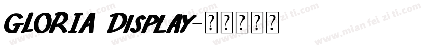 GLORIA Display字体转换